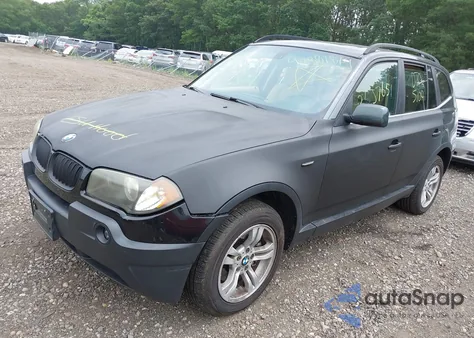 2006 BMW X3 3.0I from USA, damaged, VIN WBXPA93476WG91327